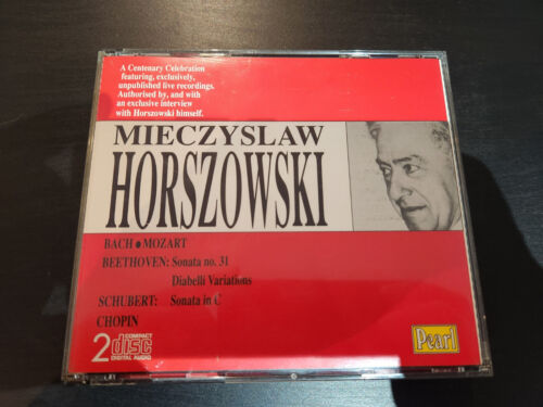 2 CD Mieczyslaw Horszowski Bach Mozart Beethoven Schubert Unpublished Live rec. - Afbeelding 1 van 3