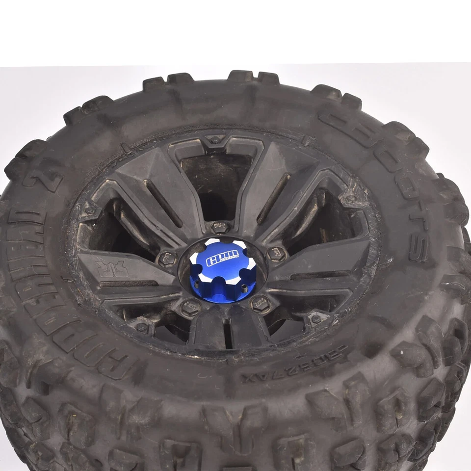 GPM Aluminum 7075 Alloy Wheel Adapters Orange Pro-Line Tire for 1:5 X-Maxx / XRT - Image 2 of 3