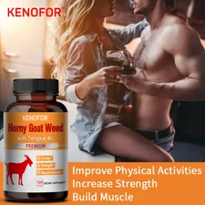 Kenofor Horny Goat Weed Extract (Epimedium) Capsules -Gluten Free, Non-GMO