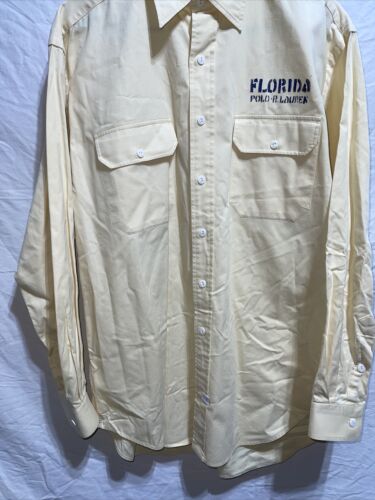 Vintage 90's Ralph Lauren Polo Florida Button Up Shirt Mens 