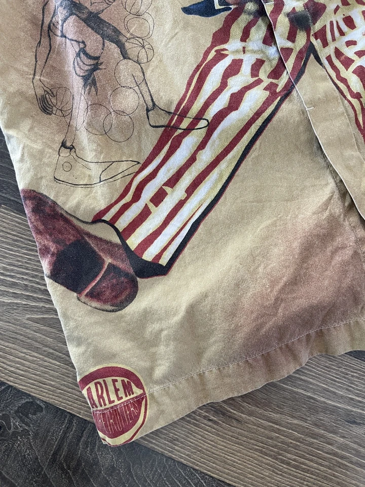 Harlem Globetrotters Printed Button Up Shirt Youth Size Large (16-18) Uncle Sam - Image 3 of 4