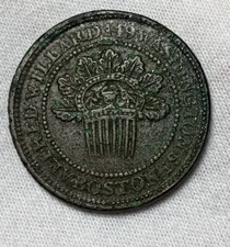1835 Hard Times Token Alfred Williard 149 Washington St Boston Massachusetts