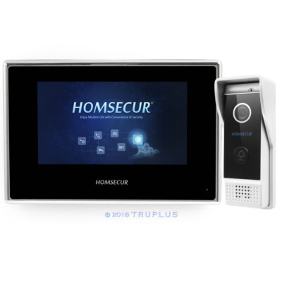 Homsecur HDK Tür Video Gegensprechanlage mit IR Kamera & Aufnahme & Bewegungserkennung