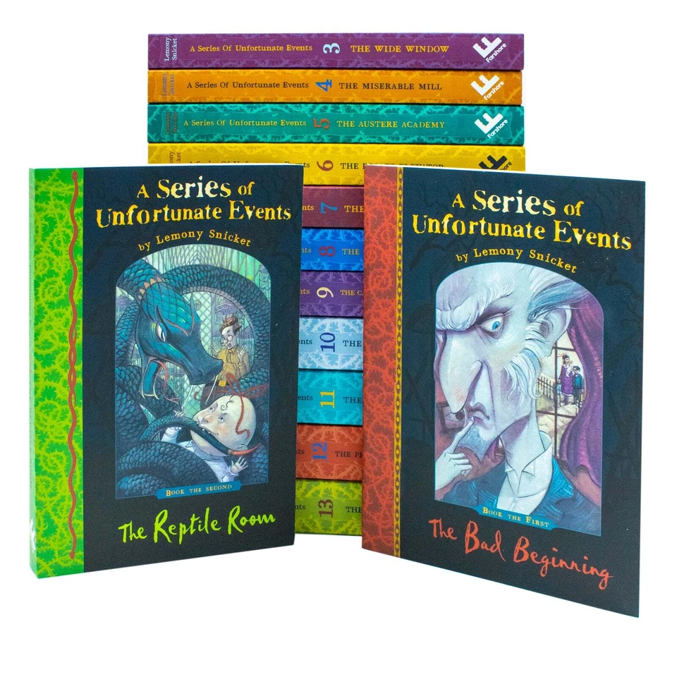 A Series of Unfortunate Events Books Collection Lemony Snicket 13 Books Set NEW - Image 4 of 4