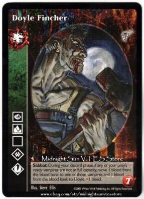 Doyle Fincher Gangrel Antitribu Kindred Most Wanted V:TES VTES Vampire CCG