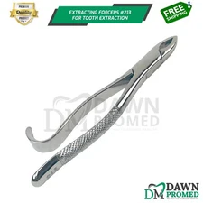 Dental Extracting Forceps #213 Upper Central, Canines American Pattern German Gr