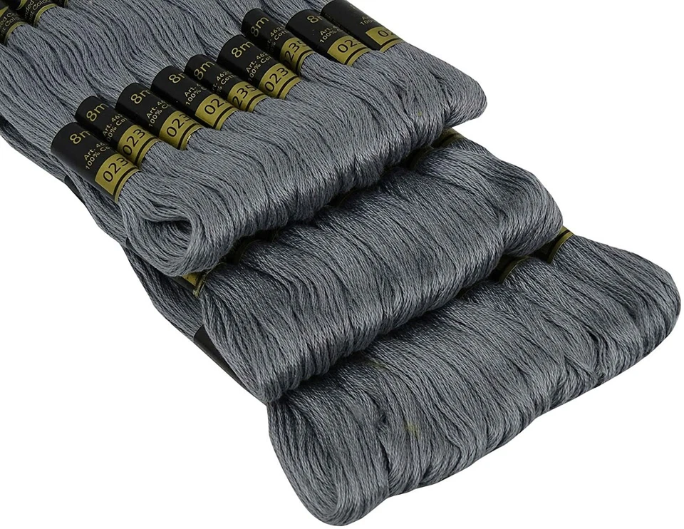 Anchor Threads Cross Stitch Hand Embroidery Stranded Cotton Floss Thread Gray - Image 3 of 4
