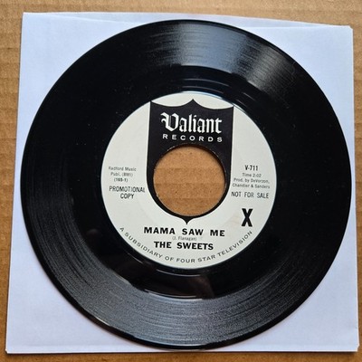 THE SWEETS Mama Saw Me/The Richest Girl DJ PROMO R&B SOUL 45 7'' Record Vinyl
