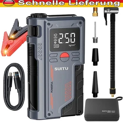 MARKENLOS 20000mAh 6000A Starthilfe Powerbank Auto Booster KFZ Ladegerät Jump Starter PKW