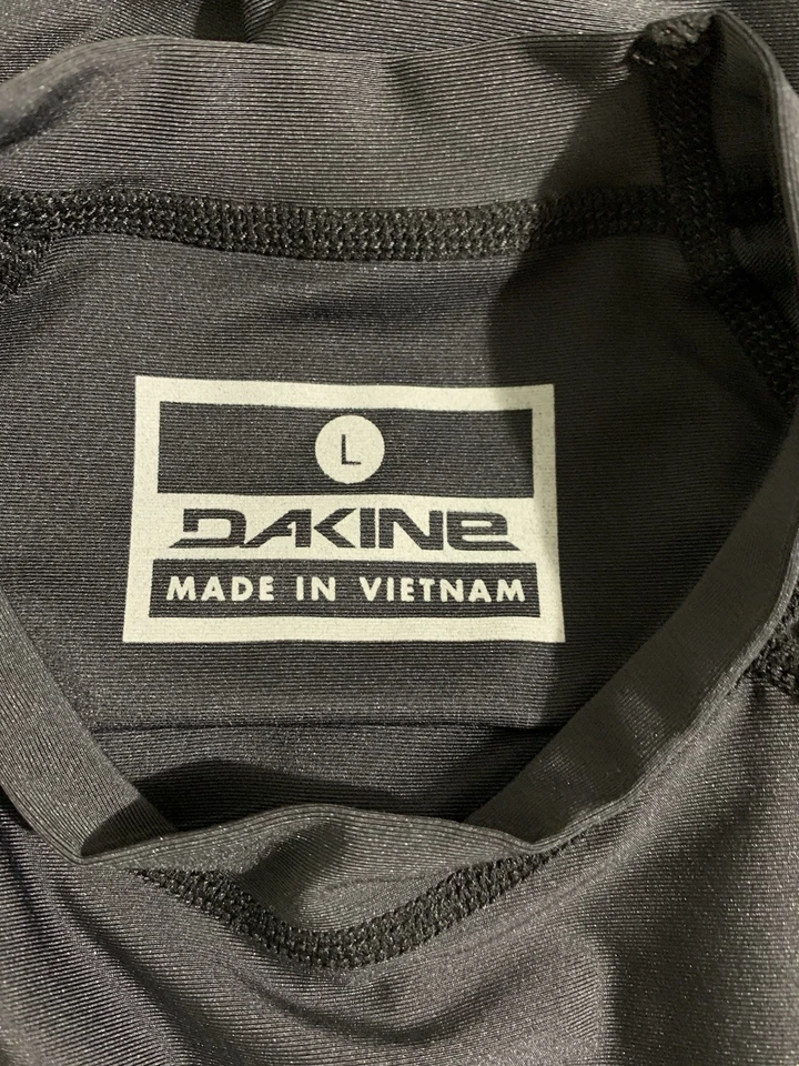 Protector contra erupciones Dakine Heavy Duty negro manga larga para hombre UPF 50 Foto 4 de 4