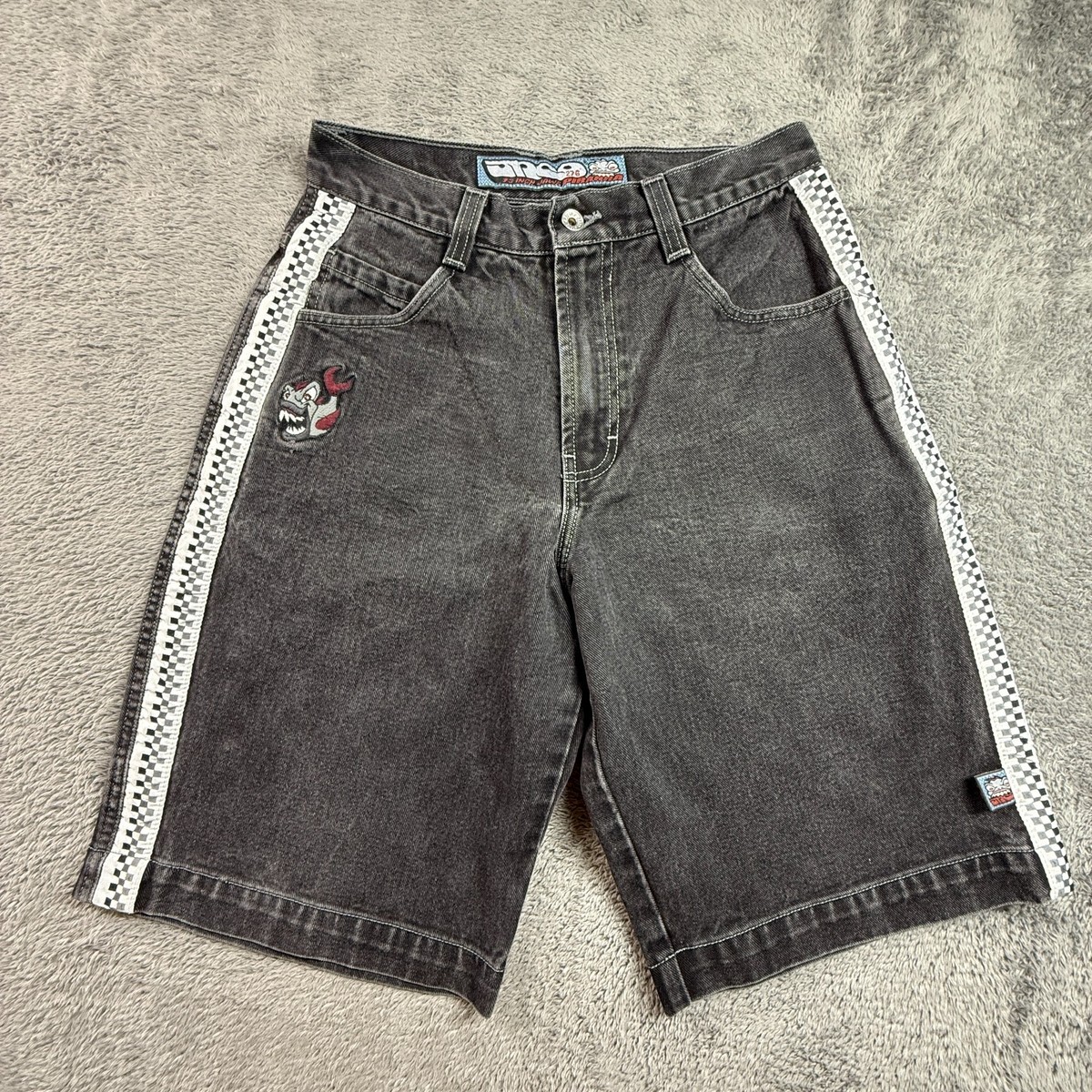 Vintage 90's JNCO Piranha Jean Shorts Denim Jorts USA Mens 30