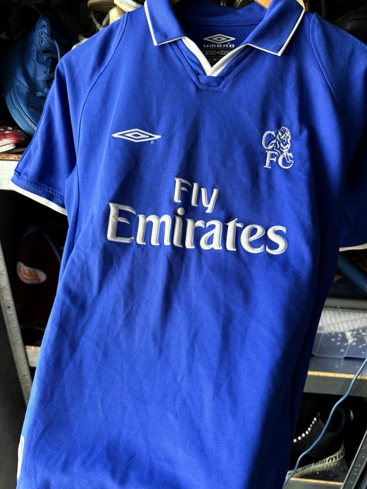 CHELSEA UMBRO  2002-03 HOME FOOTBALL SHIRT SOCCER JERSEY ZENDEN Sz L BOYS JUNIOR - Image 4 of 4