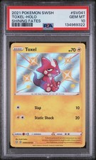 ⚡✨ PSA 10 Toxel #SV041 Shiny Holo | Shining Fates 2021 on eBay