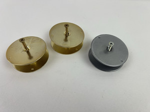 Door Knob Hole Cover Plates - Brass and Silver - Your Choice