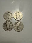 (4) Standing  Liberty Quarters - 90% Silver Lot