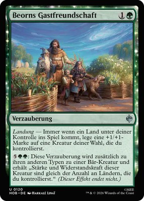 MTG Magic the Gathering Der Hobbit Beorns Gastfreundschaft HOB 120 deutsch foil
