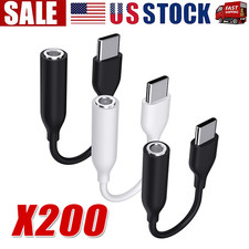 USB-C Type C to 3.5mm AUX Headphone Jack Adapter Lot For iPhone 17/Android Phone