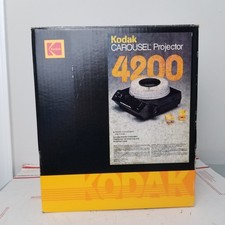Kodak Carousel 4200 Slide Projecter with Remote Box Manual Tested Working