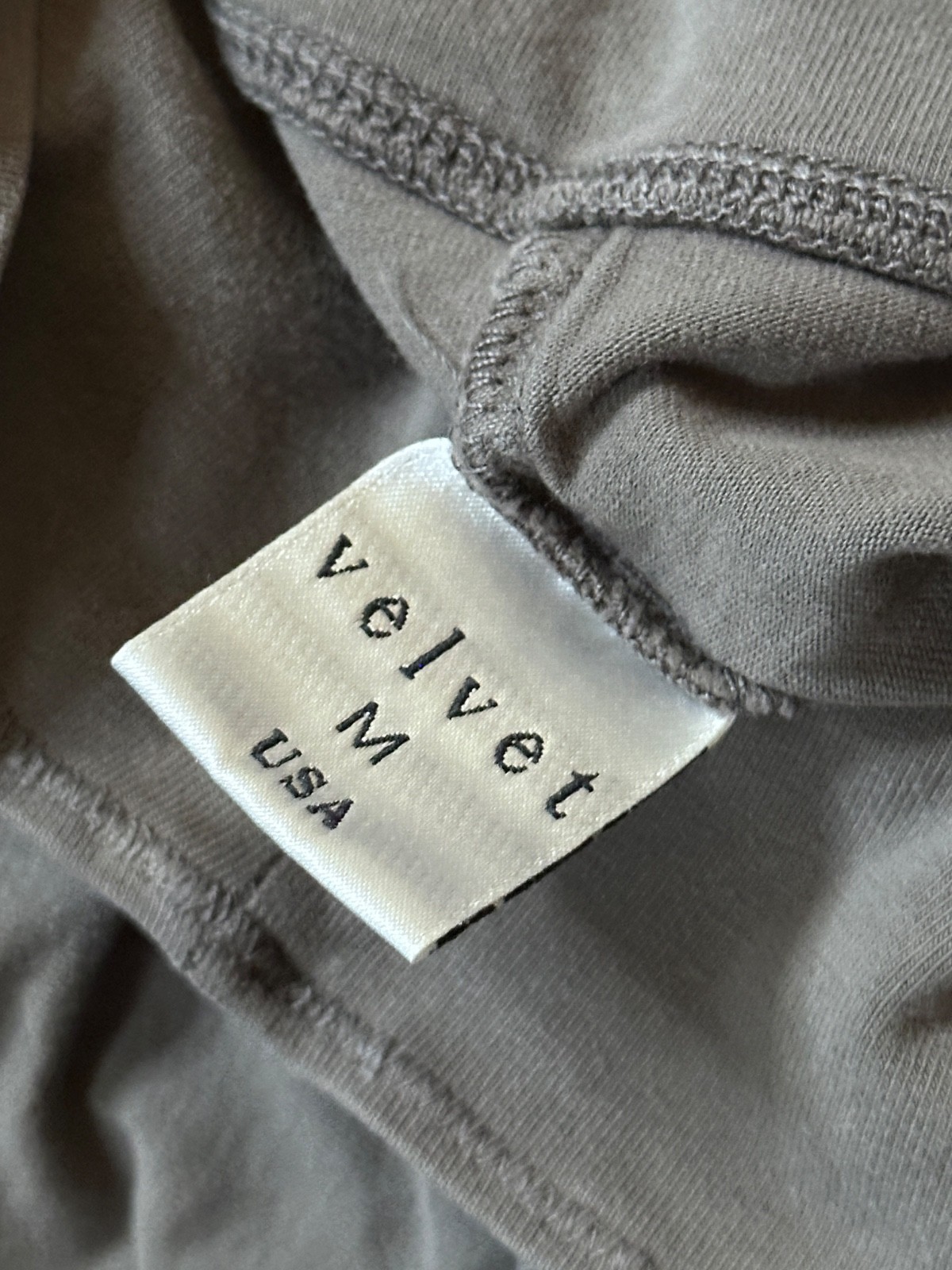 Velvet by Graham Spencer Leggings Medium Gray Cotton Stretch Cropped Bootcut