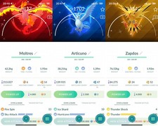 Pokémon Go | Shiny Moltres - Articuno - Zapd...