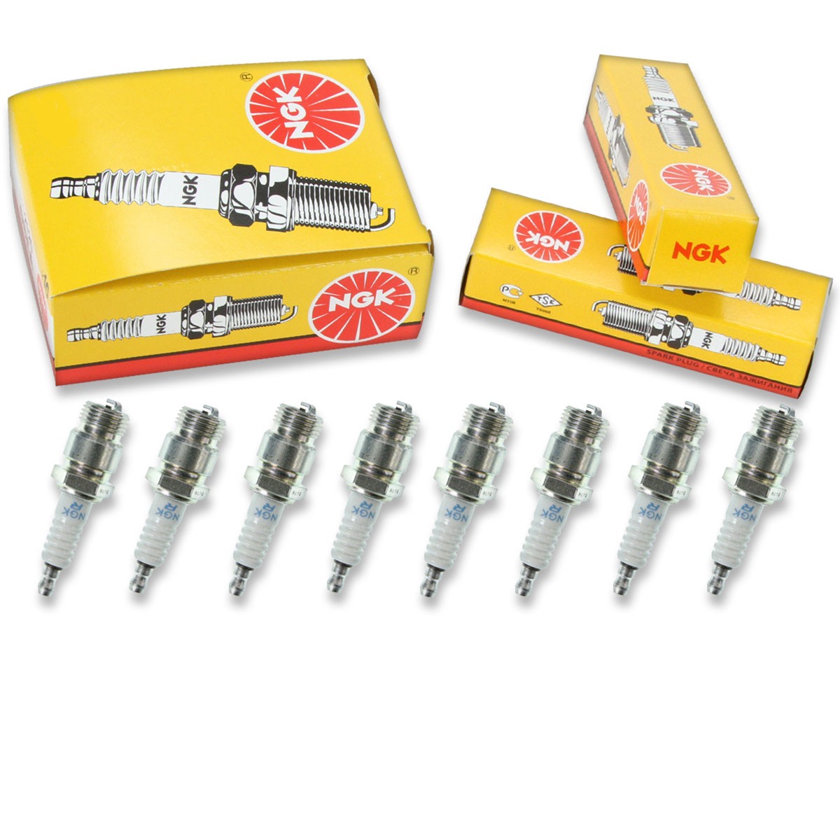 8 pcs NGK Standard Spark Plugs for 1957-1966 Ford Ranchero 4.3L 4.7L 4.4L ul
