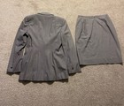 ESCADA 2 Pc Gray Blazer Jacket Skirt Wool Silk Blend Women’s Suit Sz 38 / 34 — photo 9