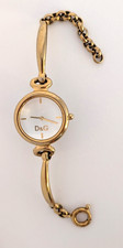 DOLCE & GABBANA QUARTZ GOLD TONE LADIES DESIGNER WATCH ESTELLE-D&G DW0395 - Used