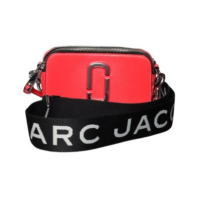 Marc Jacobs, Umhängetasche, Snapshot, Damen, Leder, Pink, Print, 22, 20 #h2u