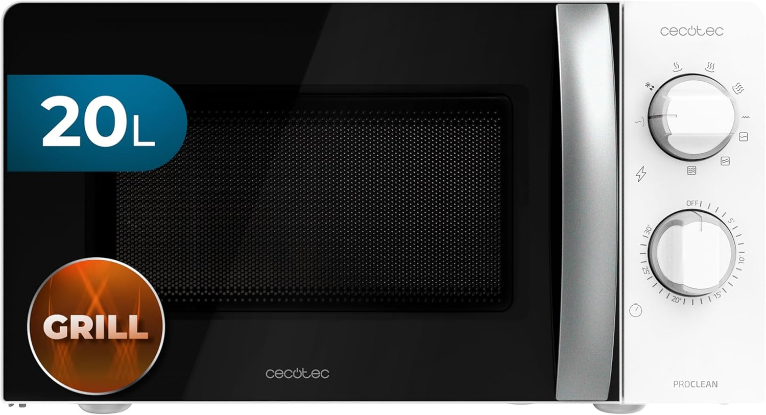 Microonde con Grill Cecotec ProClean 2110 | Ideale per la Famiglia - 1