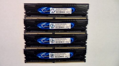 G.Skill 32GB (4x8GB) DDR4-3200 Non-ECC Desktop Memory F4-3200C14Q2-64GAK