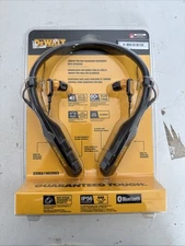 DEWALT 2-In-1 Neckband Bluetooth Headphones W/Built-In Speakers BRAND NEW