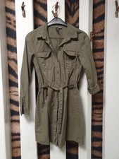 Long-Bluse, Hemd, Minikleid, Damen,  H&M, Divided, Gr. 36, Oliv