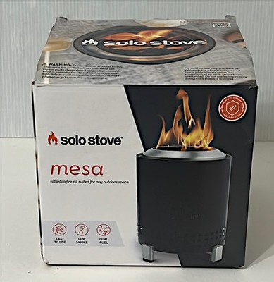 Solo Stove Mesa Outdoor Low Smoke Dual Fuel Tabletop Fire Pit - Ash - New In Box
