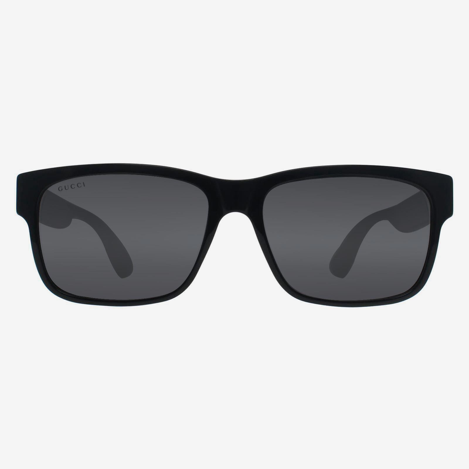 Gucci Sunglasses GG0340S 006 Black Green Red Gray