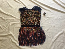 Womens Weissman dance costume Sequin/Sequin Fringe/Illusion Tap/Jazz Size: MA