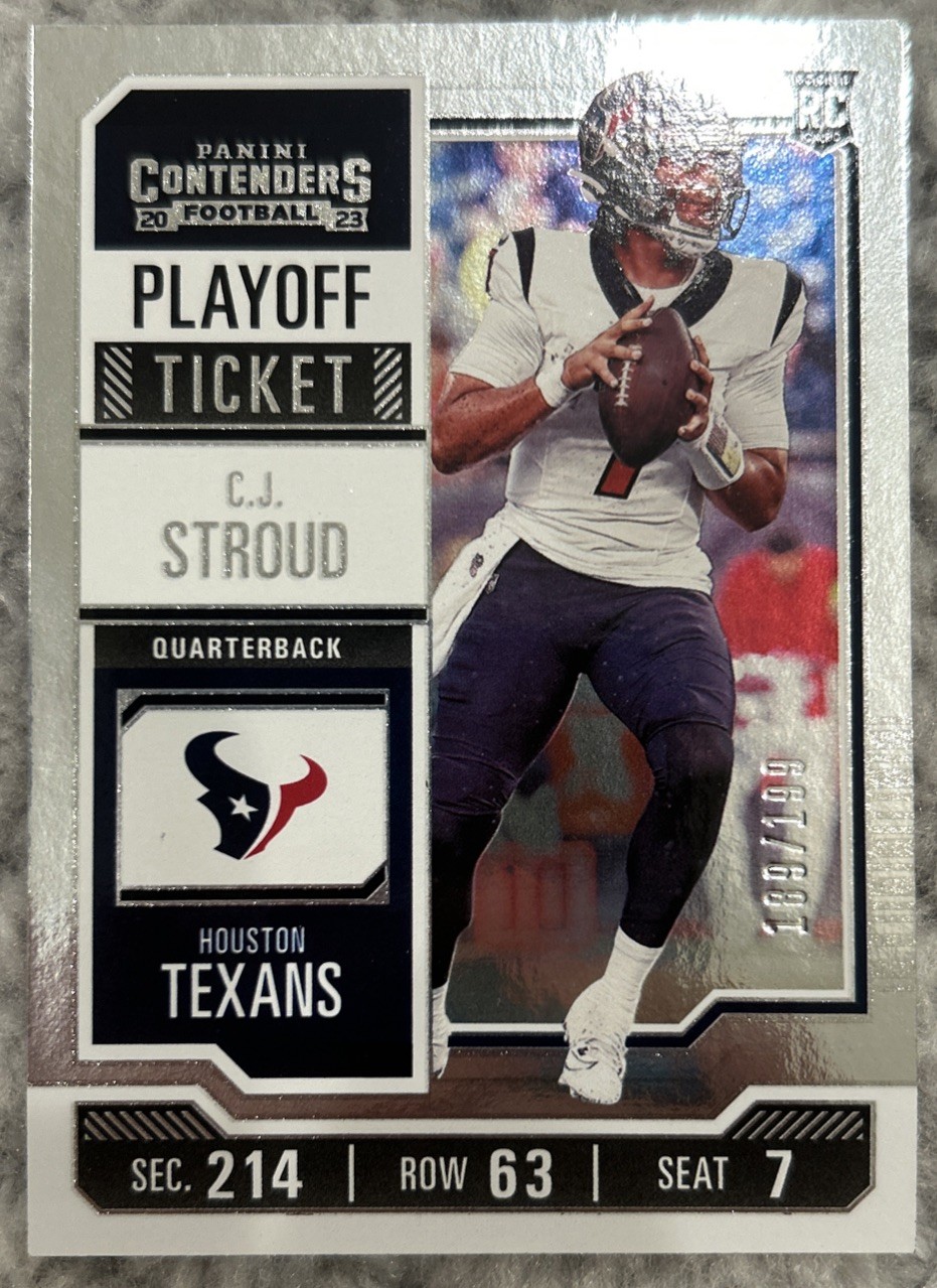 2023 Panini Contenders - C.J. Stroud #40 Playoff Ticket /199 (RC)