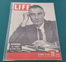 LIFE MAGAZINE OCTOBER 10, 1949 ISSUE J. ROBERT OPPENHEIMER ATOMIC ENERGY