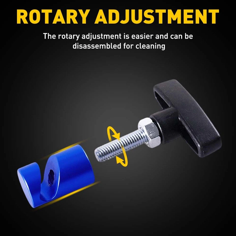 Abrazadera de soporte de elevación de aluminio azul para automóvil Soporte de capó Herramienta de abrazadera de soporte de puntal Foto 3 de 4