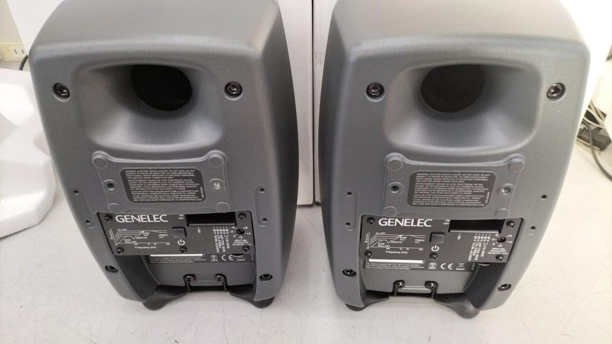 GENELEC 8030CP-1 GRAY Active Studio Monitor Speaker Pair Pro 8030C