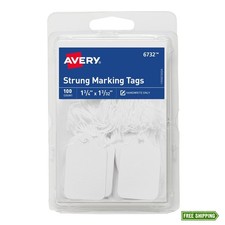 Avery Strung Marking Tags with String Attached,