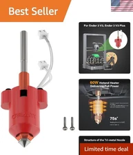 Ender 3 V3 Plus Hotend Replacement - 600mm/s High-Temperature Ceramic Nozzle