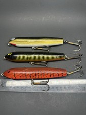 Poe’s Giant Jackpot? Topwater Musky Lures, 3 Total- Cedar Wood?