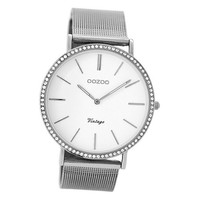 Oozoo Damen-Uhr Silber Analog C8890 Vintage Series Edelstahlarmband UOC8890