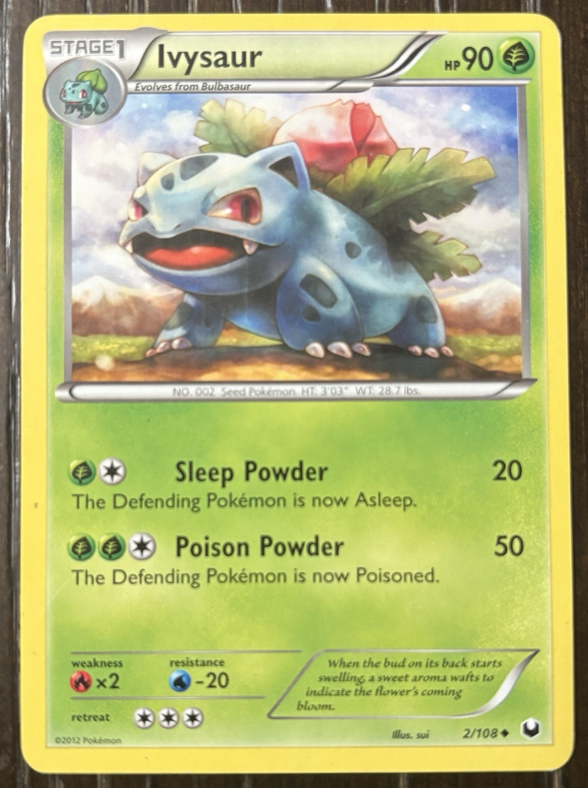 Ivysaur 2/108 Regular Uncommon | Dark Explorers 2012 | MP