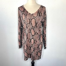 STELLA MCCARTNEY Multicolor Wool Snake Tunic Sweater Mini Dress Size 40 / 4 - 6