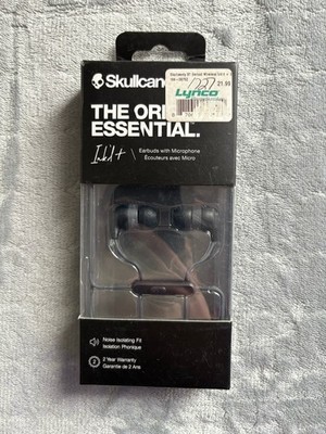 Skullcandy Ink'd+ In-Ear Earbuds Black Microphone Noise Isolation 3.5mm Jack