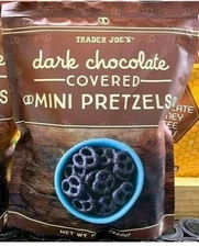 Trader Joe's Dark Chocolate Covered Mini Pretzels 12 oz