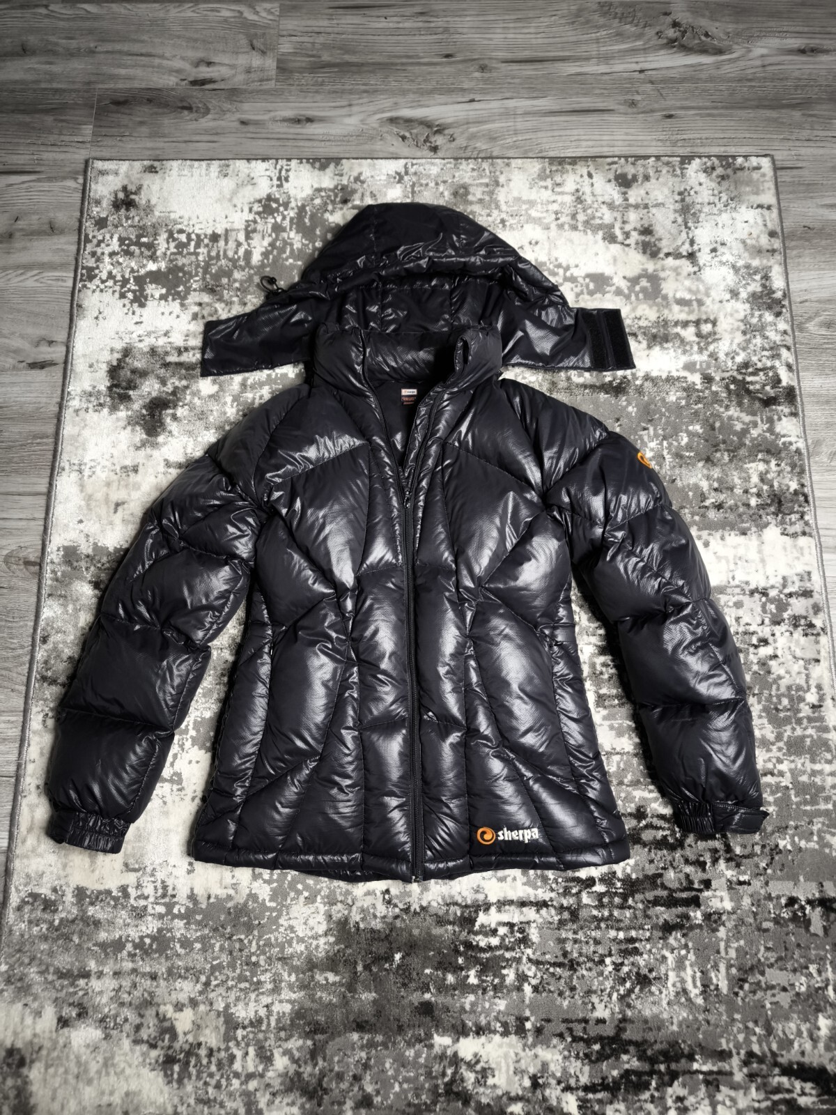 Women's XL Black Sherpa Down Jacket for Outdoor Skiing