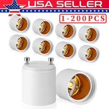 GU24 To E27 /E26 Screw LED Light Lamp Bulb Base Adapter Socket Converter Adaptor