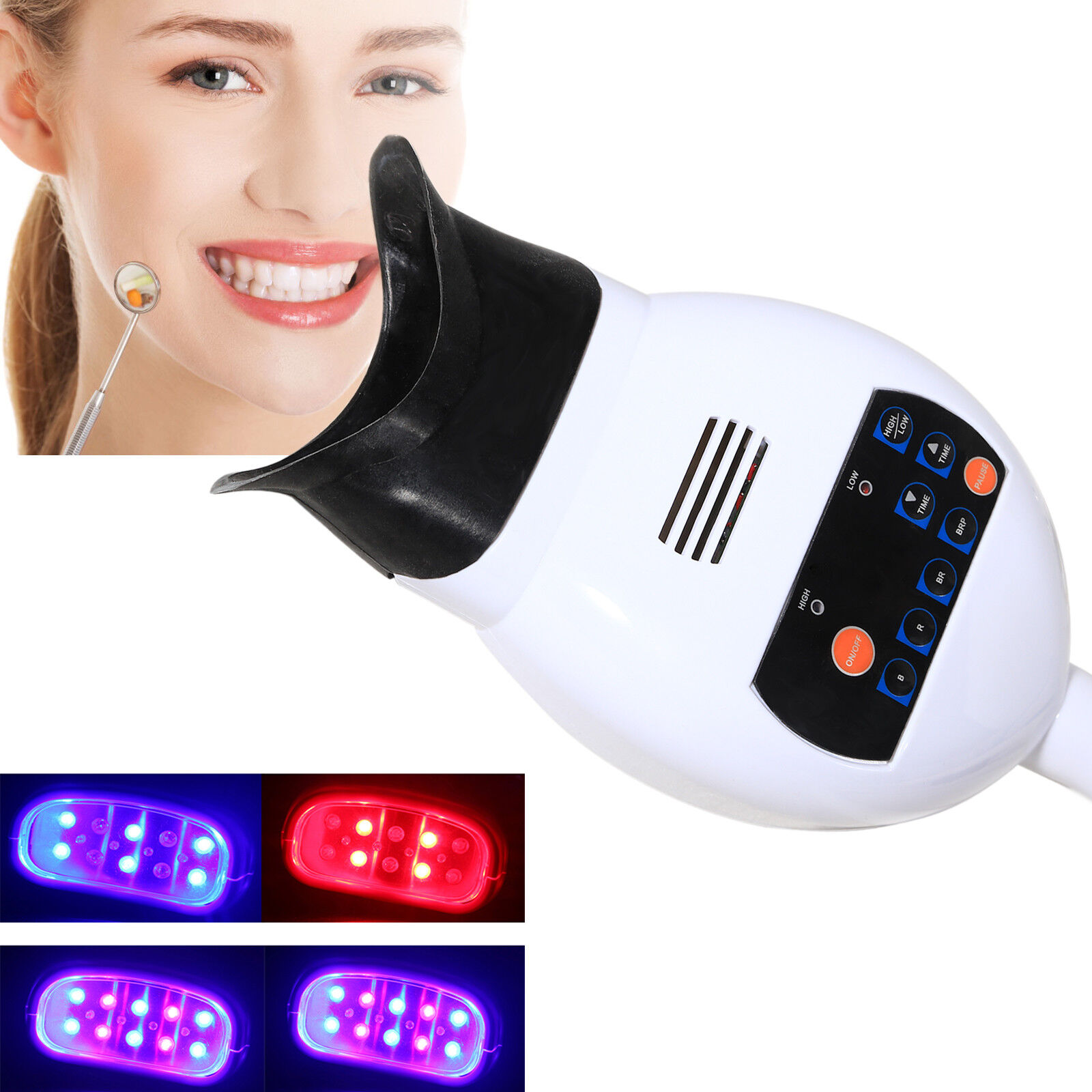 Dental Teeth LED Gorgeous Whitening High material Lamp Light Blue Red Bleaching Purple